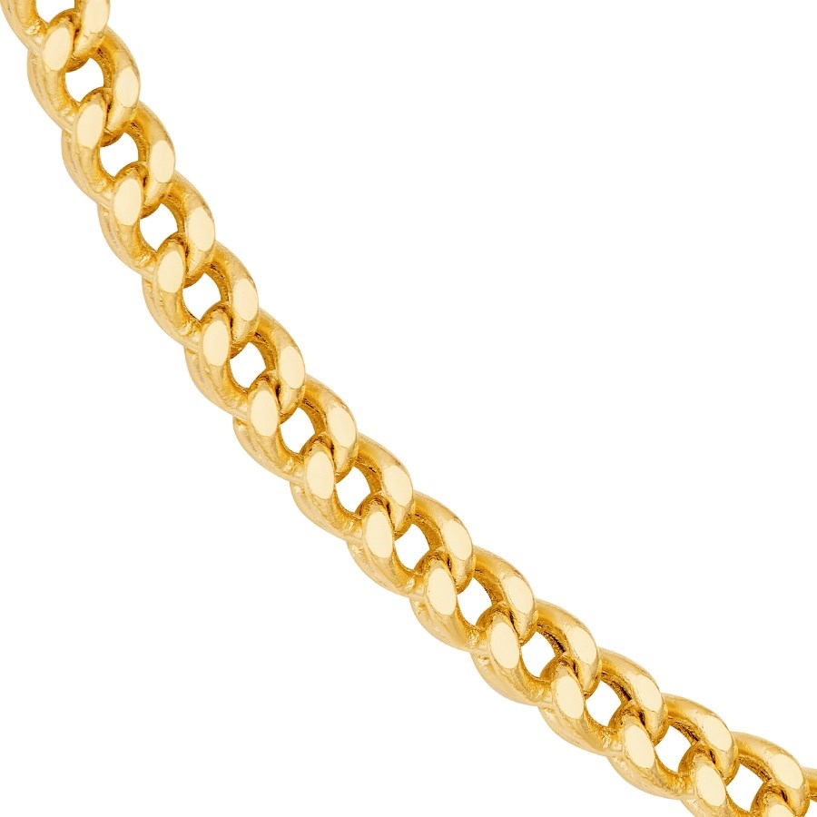 14K Yellow Gold 3.4 mm Square Franco Chain - 20in.
