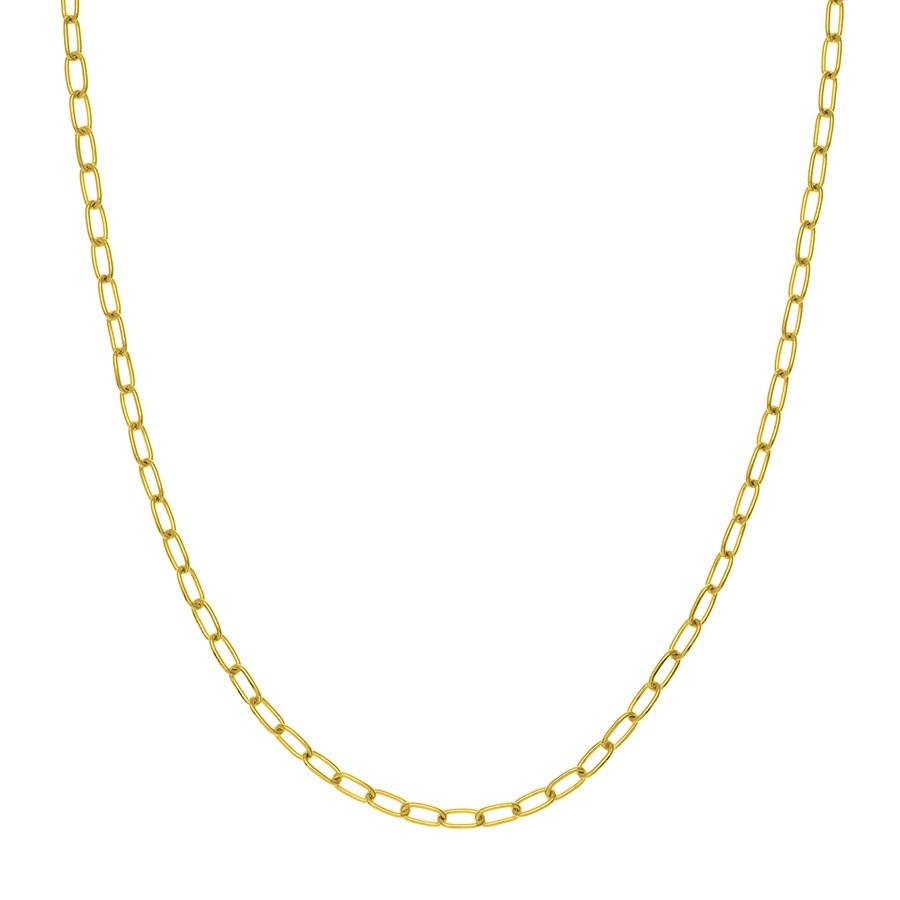 14K Yellow Gold 3.45 mm Forzentina Chain w/ Lobster Clasp - 20 in