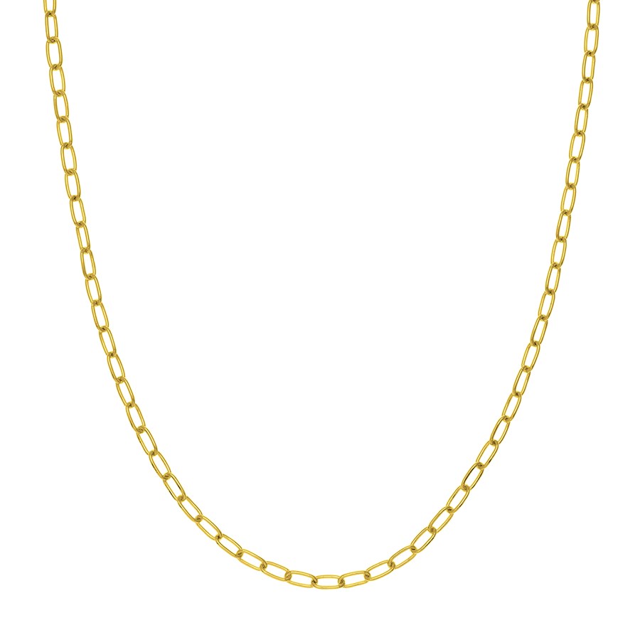 14K Yellow Gold 3.45 mm Forzentina Chain w/ Lobster Clasp - 24 in