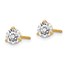 14k Yellow Gold 3/4ct Cert Lab Grown Diamond 3-Prong Earring
