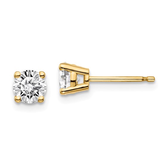 14k Yellow Gold 3/4ct Cert Lab Grown Diamond 4-Prong Earring 14k Yellow Gold 3/4ct Cert Lab Grown Diamond 4-Prong Earring
