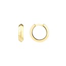 14K Yellow Gold 3.50 x 13.50 Knife Edge Polished Hoops
