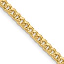 14K Yellow Gold 3.5mm Semi-Solid Miami Cuban Chain - 18 in.