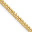14K Yellow Gold 3.5mm Semi-Solid Miami Cuban Chain - 18 in.