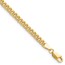 14K Yellow Gold 3.5mm Semi-Solid Miami Cuban Chain - 7 in.