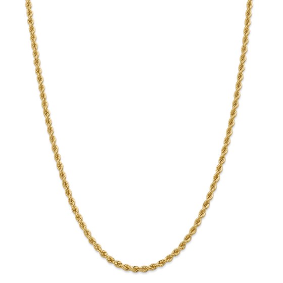 14k Yellow Gold 3.65 mm Regular Rope Chain - 28 in. 14k Yellow Gold 3.65 mm Regular Rope Chain - 28 in.