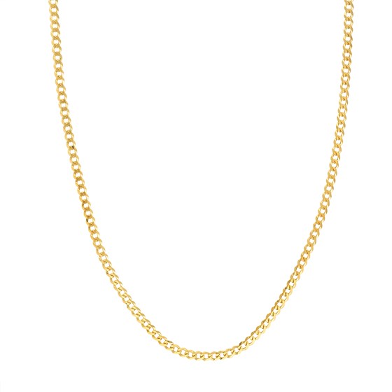 14K Yellow Gold 3.7 mm Cuban Chain w/ Lobster Clasp - 18 in.