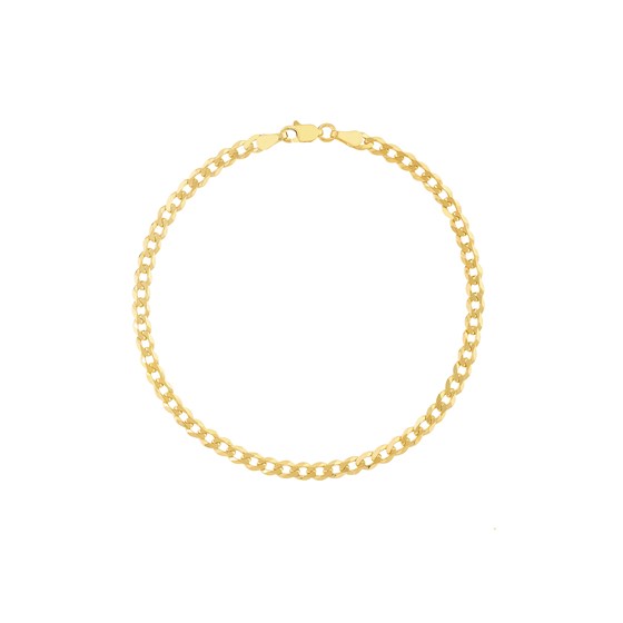 14K Yellow Gold 3.7 mm Cuban Chain w/ Lobster Clasp - 8 in. 14K Yellow Gold 3.7 mm Cuban Chain w/ Lobster Clasp - 8 in.