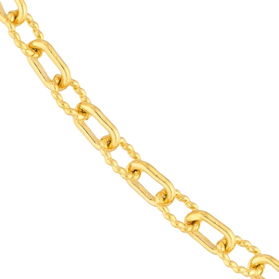 14K Yellow Gold 3.75 mm Alternating Link Chain - 18in.