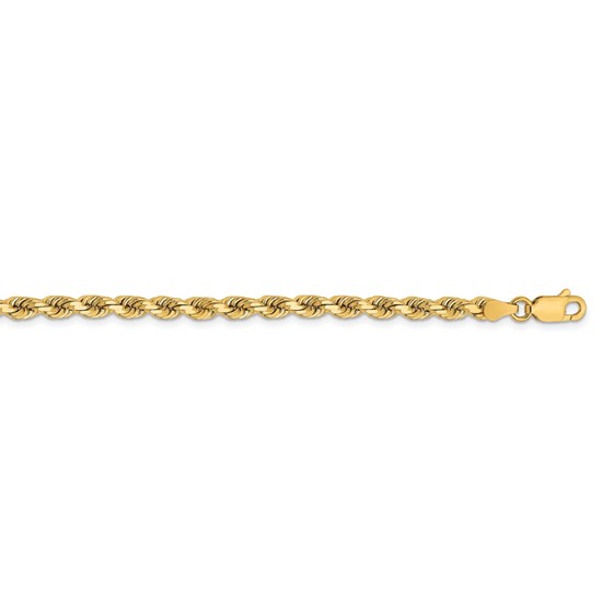 14k Yellow Gold 3.75 mm Diamond Cut Rope Chain - 18 in. 14k Yellow Gold 3.75 mm Diamond Cut Rope Chain - 18 in.