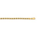 14k Yellow Gold 3.75 mm Diamond Cut Rope Chain - 20 in.