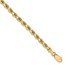 14k Yellow Gold 3.75 mm Diamond Cut Rope Chain - 8 in.