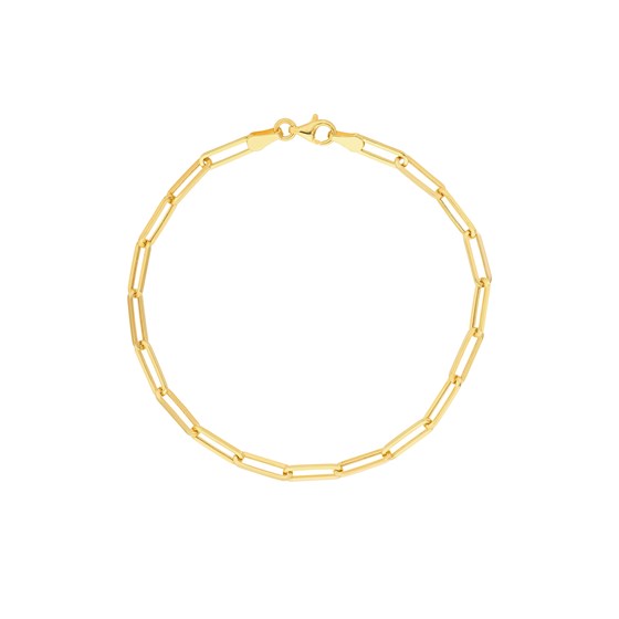 14K Yellow Gold 3.8 mm Forzentina Chain w/ Lobster Clasp - 8 in.