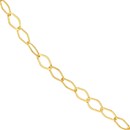 14K Yellow Gold 3.8 mm Long Link Curb Chain - 18in.