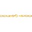 14K Yellow Gold 3.8 mm Long Link Curb Chain - 18in.