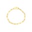 14K Yellow Gold 3.8 mm Paper Clip Bracelet - 7.25 in.