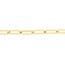 14K Yellow Gold 3.8 mm Paper Clip Bracelet - 7.5 in.