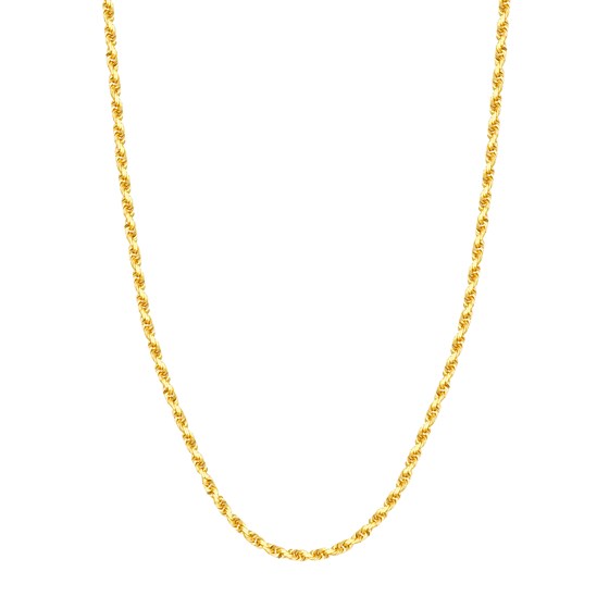 14K Yellow Gold 3.8 mm Rope Chain w/ Lobster Clasp - 24 in. 14K Yellow Gold 3.8 mm Rope Chain w/ Lobster Clasp - 24 in.