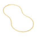 14K Yellow Gold 3.8 mm Textured Forzentina Chain - 18in.