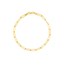 14K Yellow Gold 3.85mm Paperchip Chain Bracelet - 8 in.