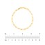 14K Yellow Gold 3.85mm Paperchip Chain Bracelet - 8 in.