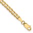 14K Yellow Gold 3.8mm Open Concave Curb Chain - 9 in.