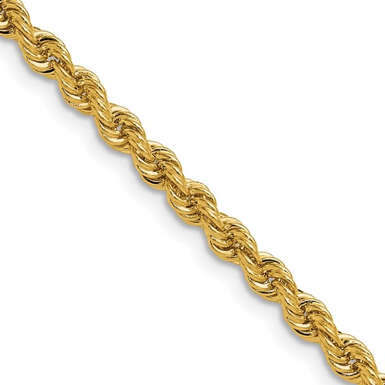 14K Yellow Gold 3.8mm Regular Rope Chain - 26 in. 14K Yellow Gold 3.8mm Regular Rope Chain - 26 in.