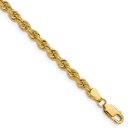 14K Yellow Gold 3.8mm Regular Rope Chain - 9 in.