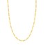 14K Yellow Gold 3.9mm Concave Link Figaro Chain - 24 in.