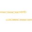 14K Yellow Gold 3.9mm Concave Link Figaro Chain - 24 in.