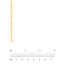 14K Yellow Gold 3.9mm Concave Link Figaro Chain - 24 in.