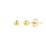 14K Yellow Gold 3 mm Ball Stud Earrings