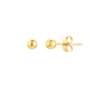 14K Yellow Gold 3 mm Ball Stud Earrings