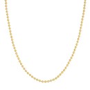 14K Yellow Gold 3 mm Bead Chain w/ Lobster Clasp - 22 in.
