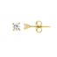 14K Yellow Gold 3 mm Cz Stud Earrings
