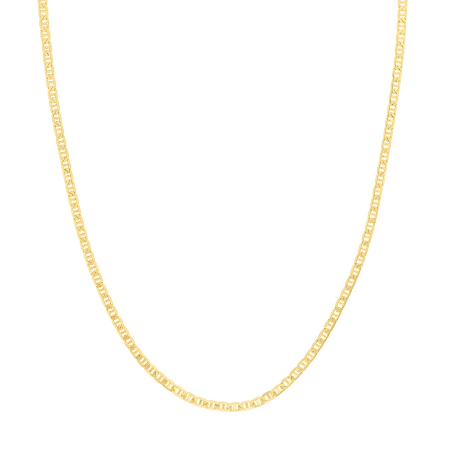 14K Yellow Gold 3 mm Mariner Chain w/ Lobster Clasp - 30 in.