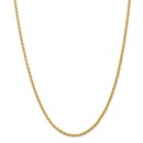 14k Yellow Gold 3 mm Parisian Wheat Chain - 22 in.