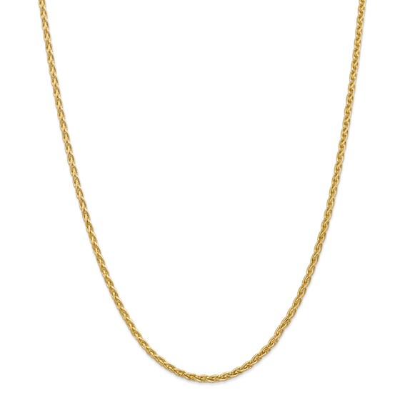 14k Yellow Gold 3 mm Parisian Wheat Chain - 22 in. 14k Yellow Gold 3 mm Parisian Wheat Chain - 22 in.