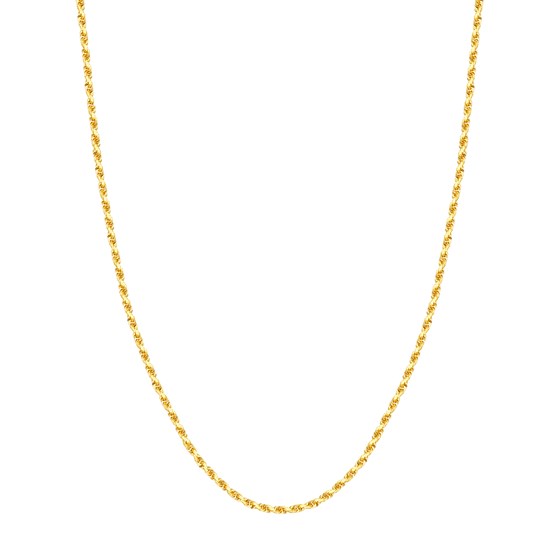14K Yellow Gold 3 mm Rope Chain w/ Lobster Clasp - 20 in.
