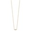 14K Yellow Gold 3 Stone CZ 18in with 2in ext. Necklace - 18 in.