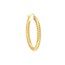 14K Yellow Gold 3 X 25 mm Rope Twist Hoops