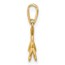 14K Yellow Gold 3D Ballon Puppy Pendant Charm - 14.7 mm