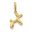 14K Yellow Gold 3D Ballon Puppy Pendant Charm - 14.7 mm