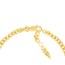 14K Yellow Gold 3D Heart Curb Chain Bracelet - 6.25 -7.25 in.
