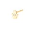 14K Yellow Gold 3Pts Dia Hamsa Stud Earring