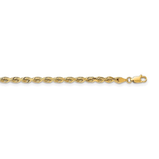 14k Yellow Gold 4.0 mm Silky Rope Chain - 24 in. 14k Yellow Gold 4.0 mm Silky Rope Chain - 24 in.