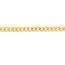 14K Yellow Gold 4.2 mm DC Curb Chain Bracelet - 8.5 in.
