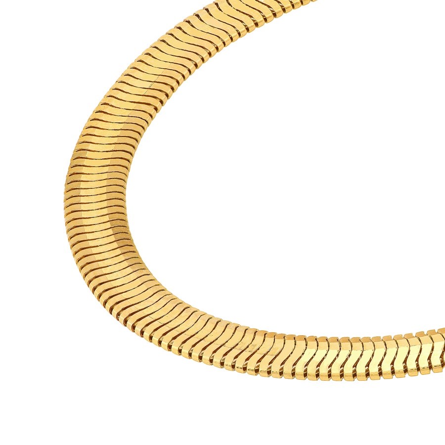 14K Yellow Gold 4.2 mm Diamond Cut Snake Chain - 16in.