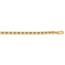 14k Yellow Gold 4.25 mm Diamond Cut Rope Chain - 22 in.
