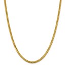 14k Yellow Gold 4.25 mm Solid Miami Cuban Chain - 22 in.